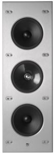 In-wall speaker with three drivers
